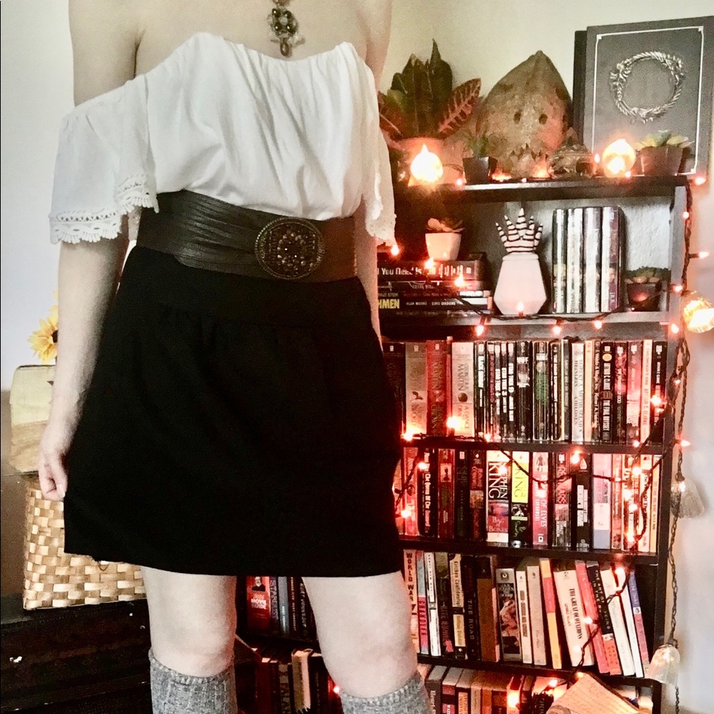 ☀️ Ann Taylor LOFT black bubble skirt